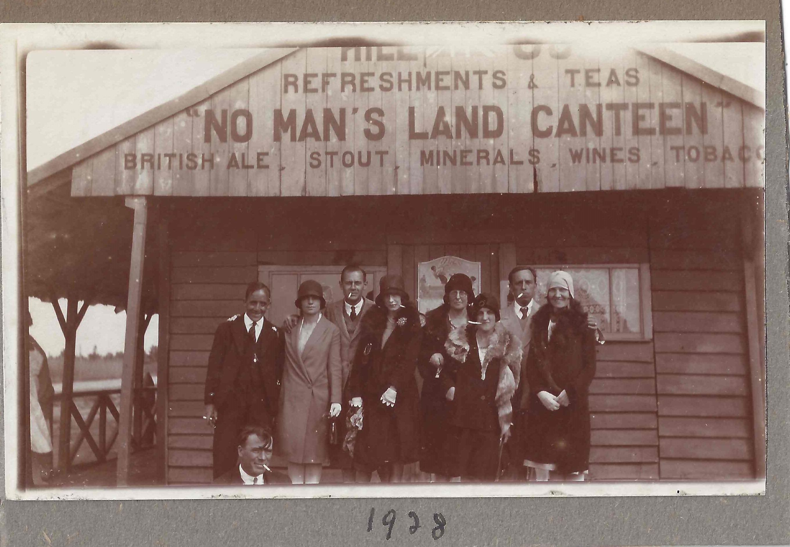 Visitors at No Man's Land Canteen 1928