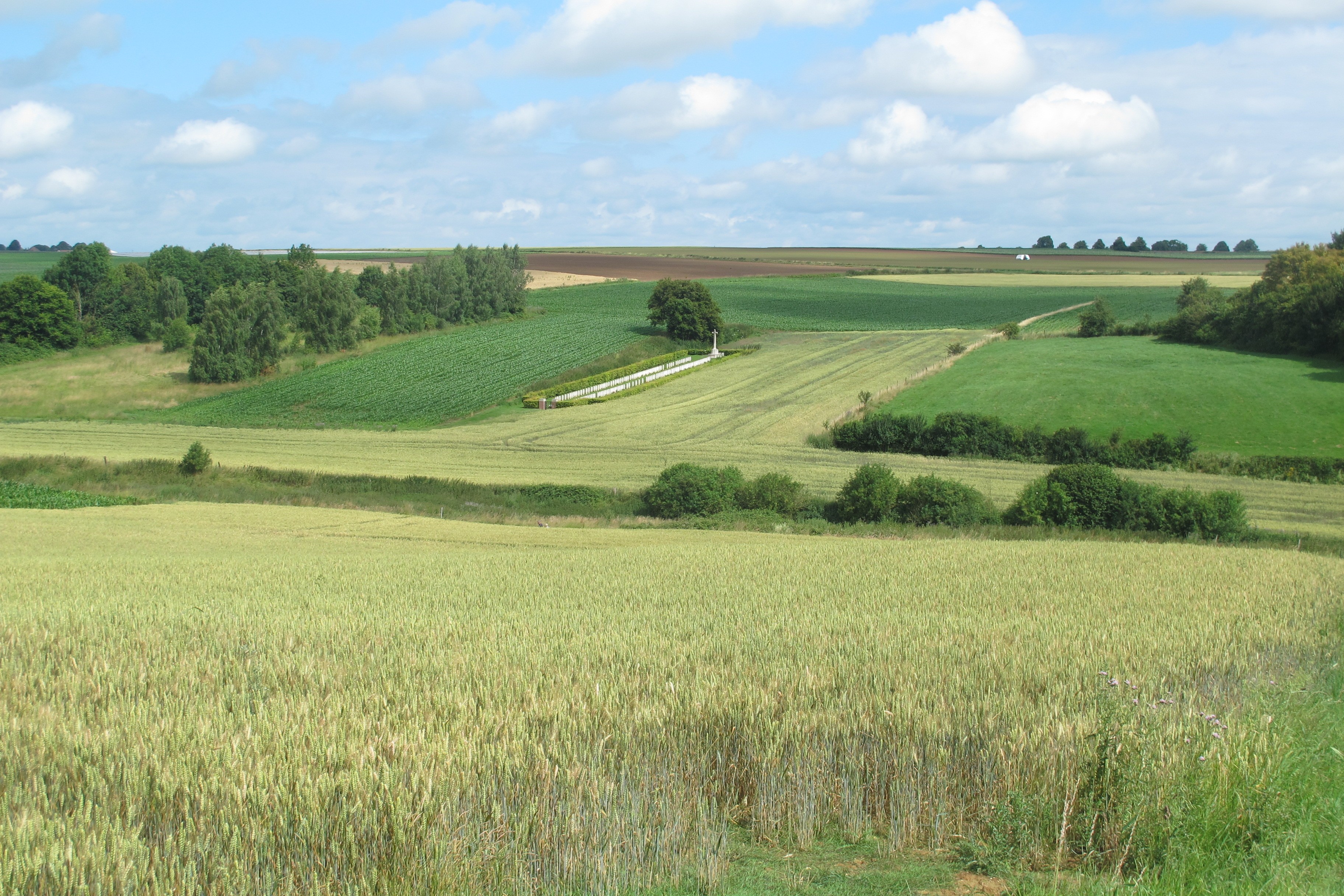 Beaumont Hamel cemetery from Hawthorn Ridge
