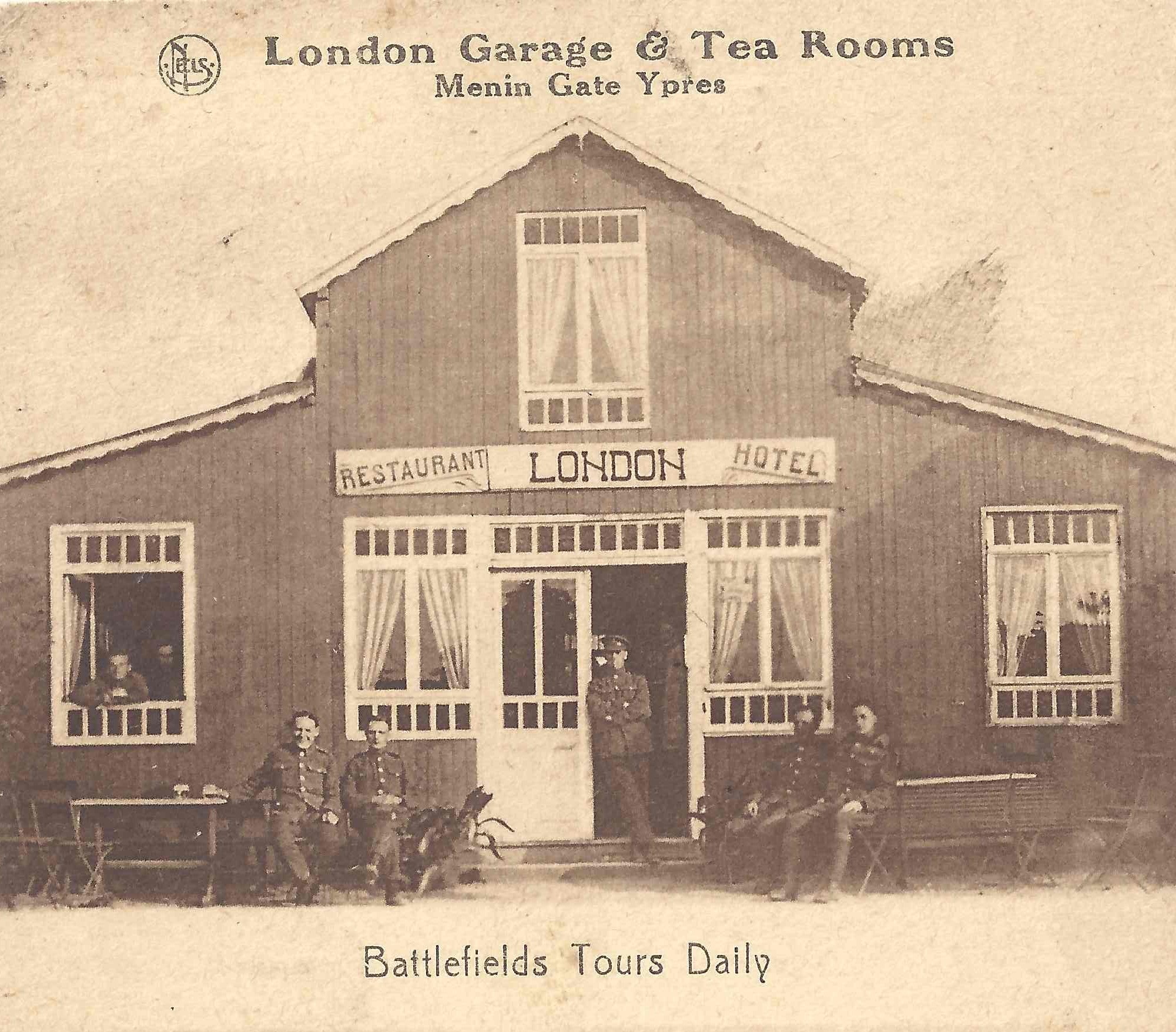 Battlefield tours and tea room advert from 1920s